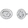 Women G Crystal Earrings