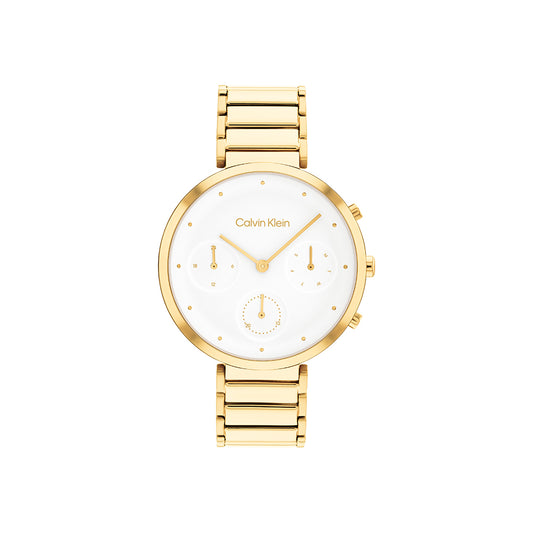 Women Minimalistic T-Bar White 36.5mm Watch