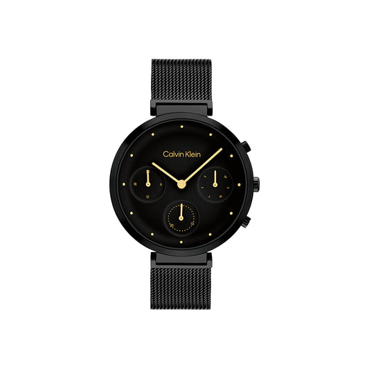 Women Minimalistic T-Bar Black 36.5mm Watch