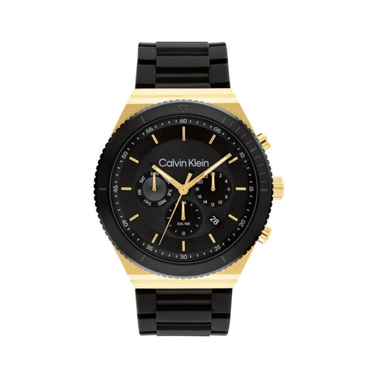 Men Ck Fearless Black 44mm Watch