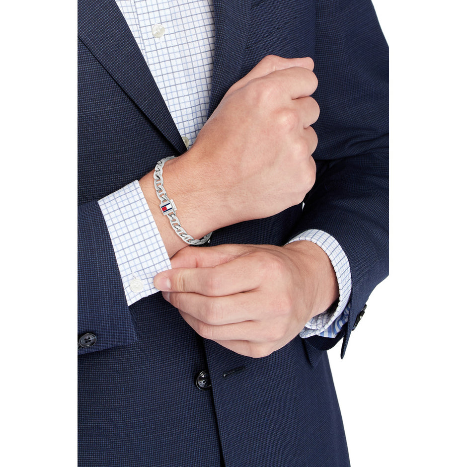Men Oceanic Silver Small Bracelet