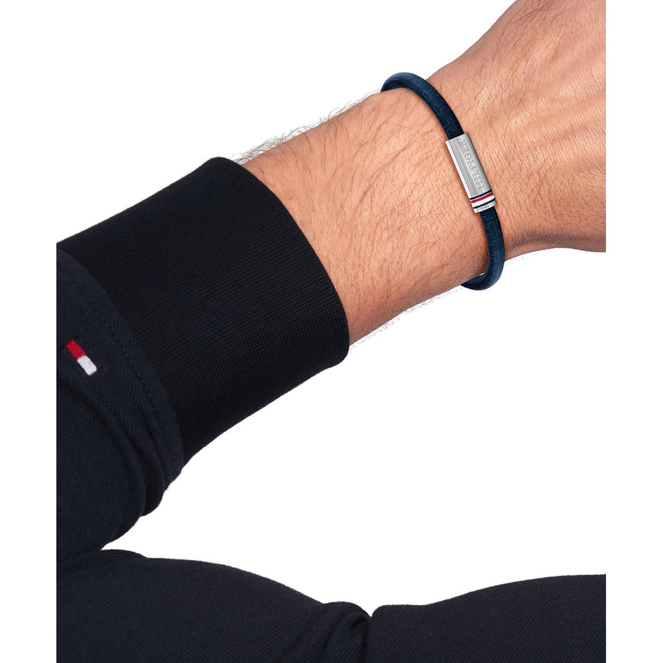 Men Printed Cord Bracelet