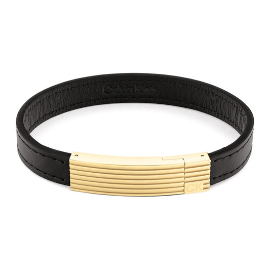 Men Circuit Leather Bracelet