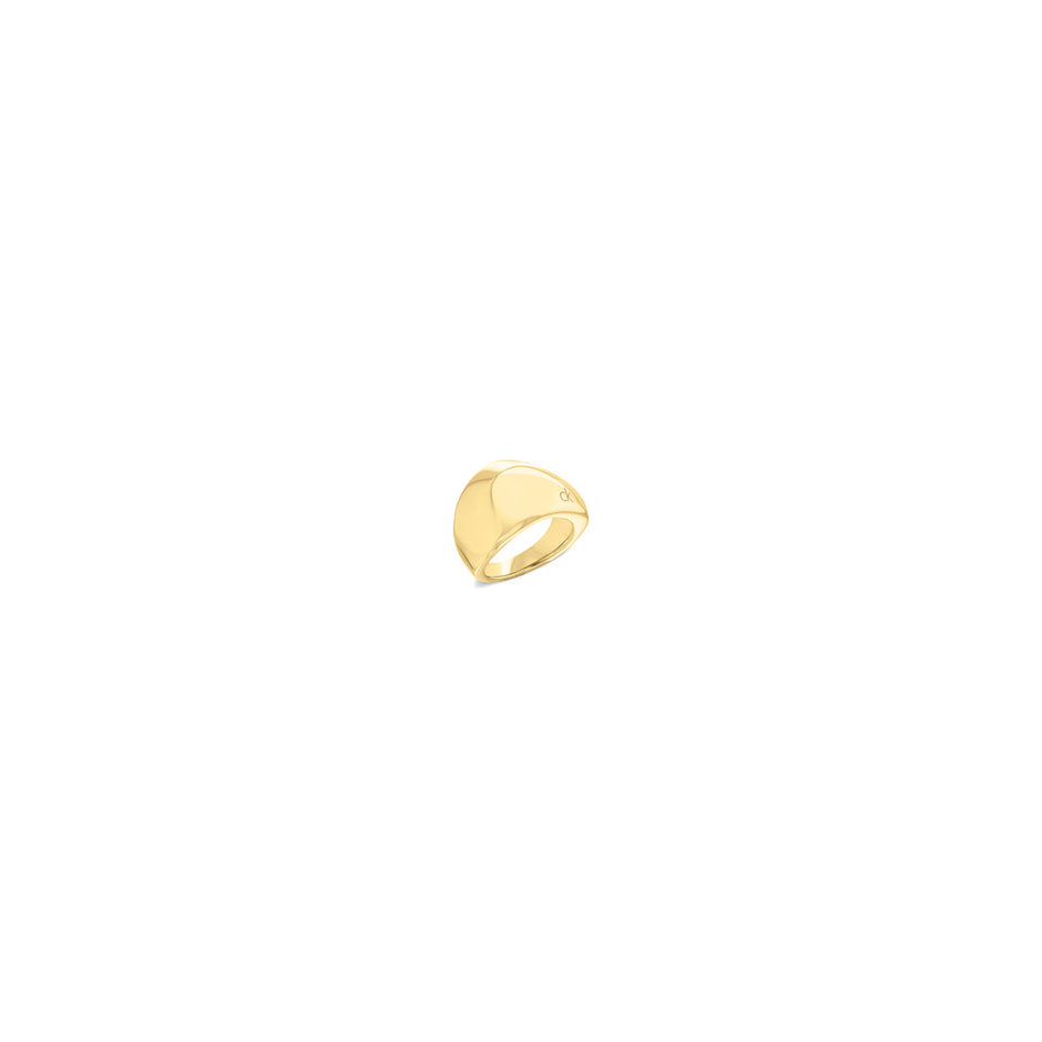 Women Sculpted Gold Ring