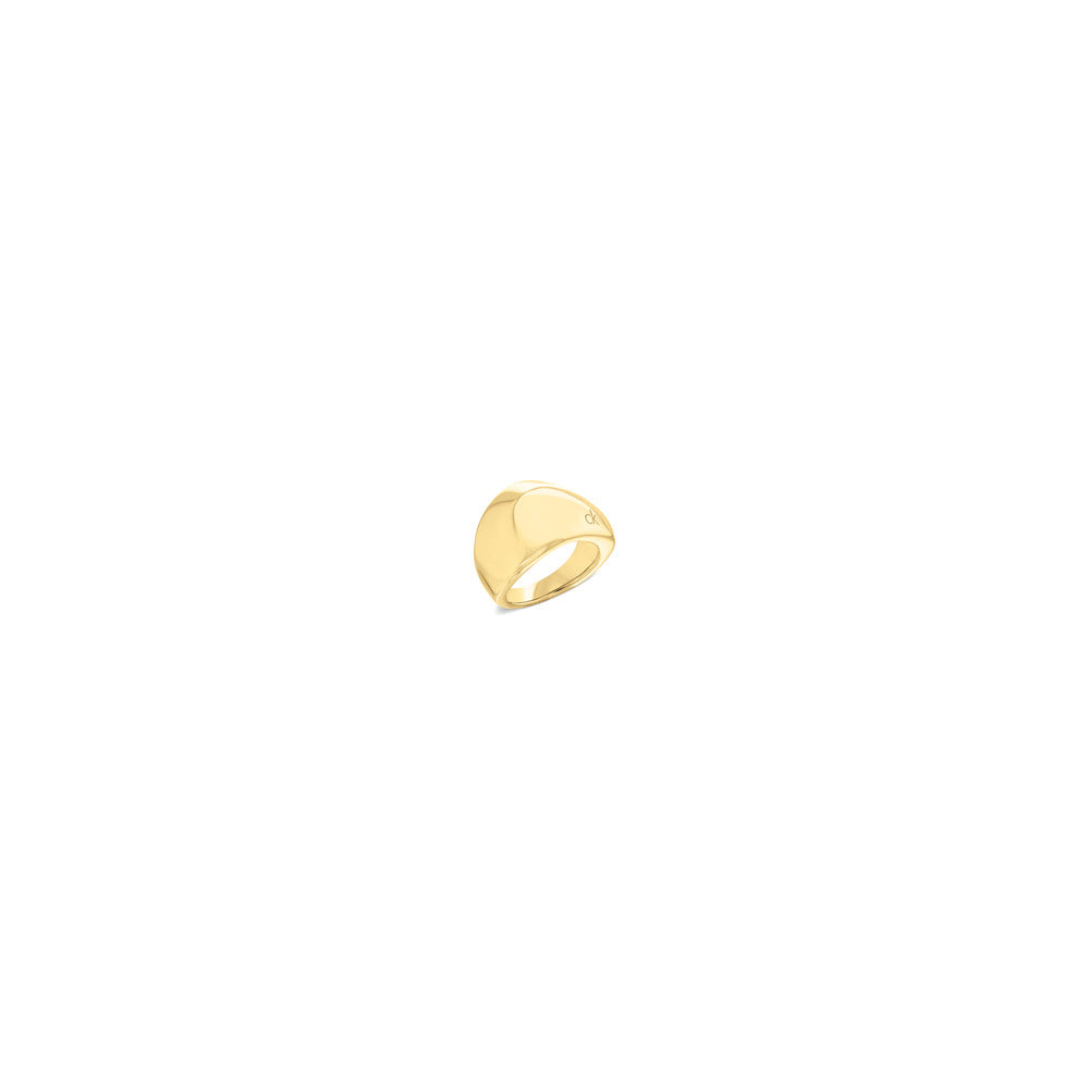 Women Sculpted Gold Ring