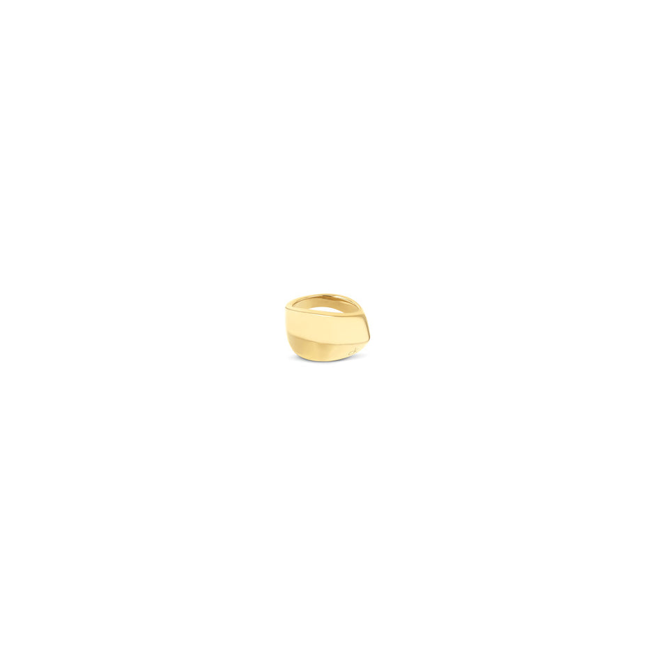 Women Sculpted Gold Ring