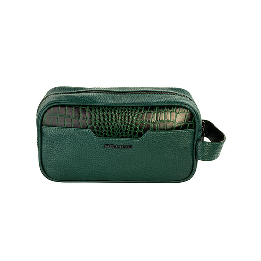 Police Men Leather Green Pouch - 4894816020668