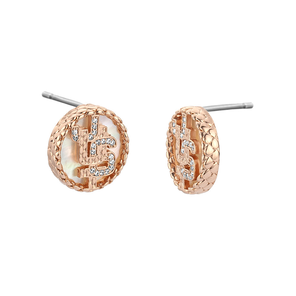 Linea Logo 4 Women Rose Gold Earring