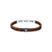 Men Brown Braided Bracelet
