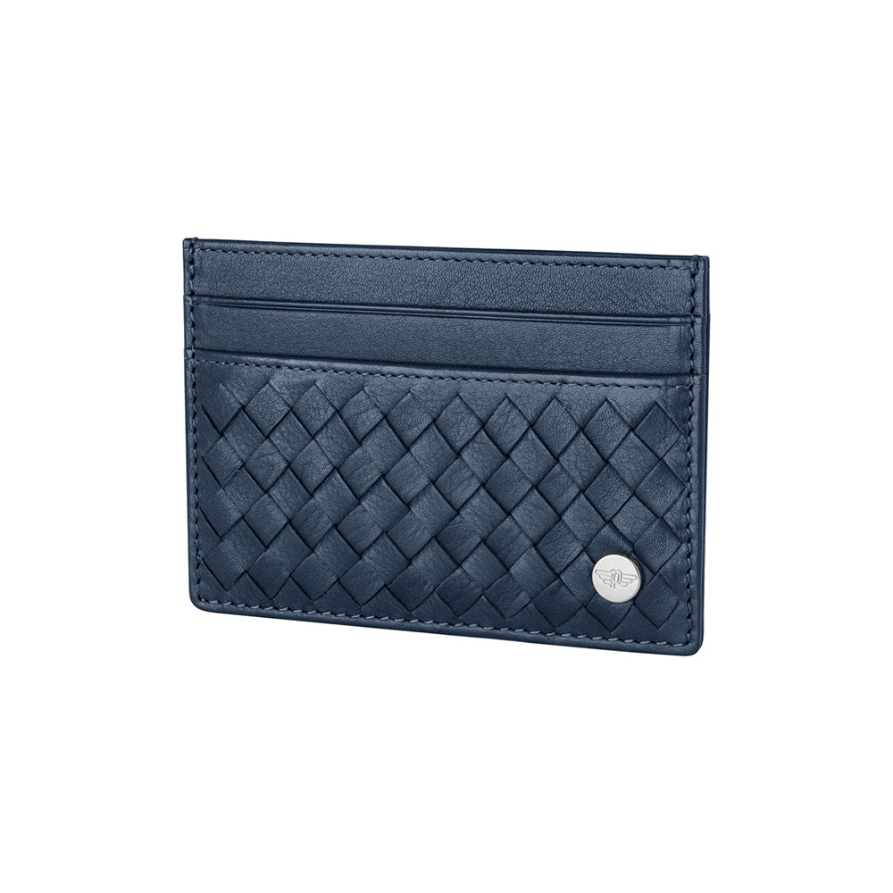 Police Men Leather Blue Card Holder