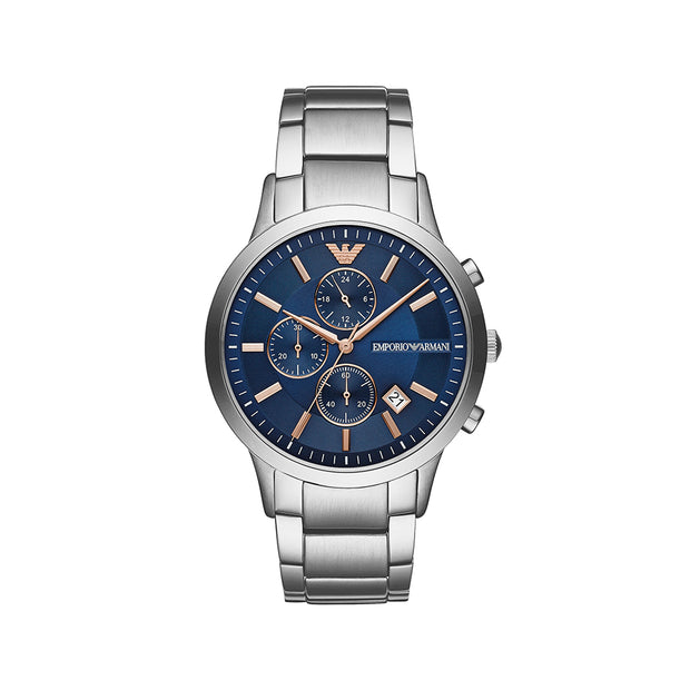 Men Renato Silver 43mm Watch