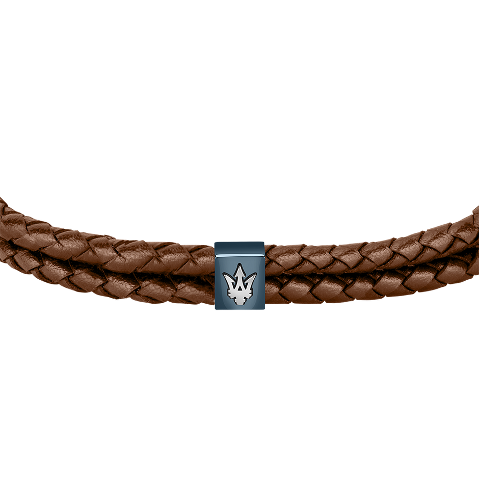 Men Brown Braided Bracelet