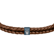 Men Brown Braided Bracelet