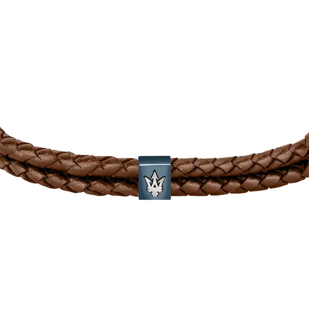 Men Brown Braided Bracelet