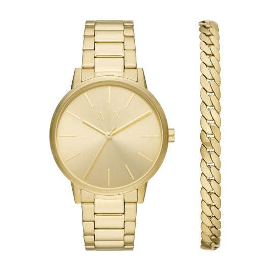 Men 42mm Gold Watch