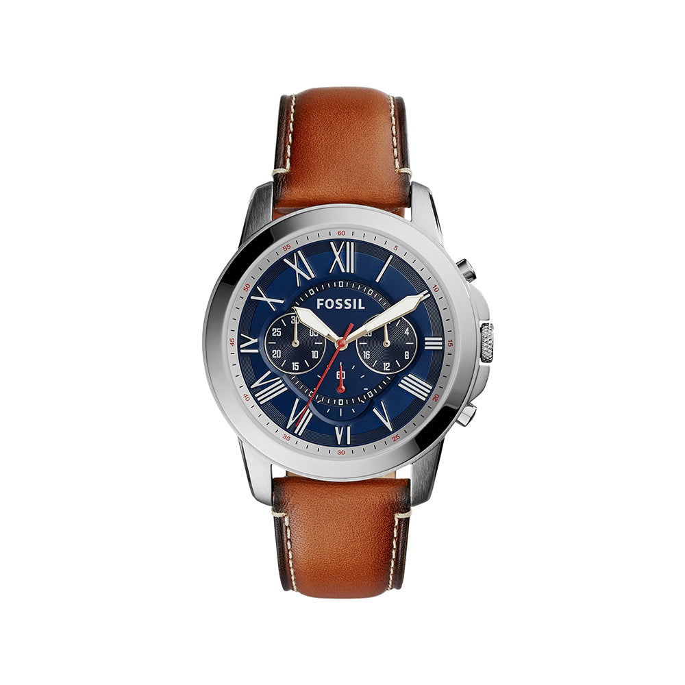 Grant Men Blue Quartz Chronograph Watch