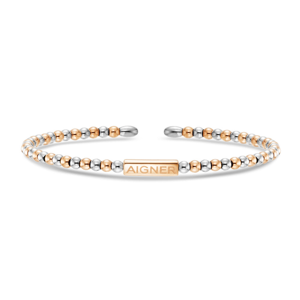 Women Novelty Silver/Rosegold Bangle