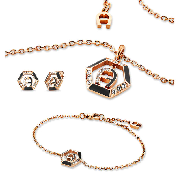 Women Rose Gold Jewelry Set