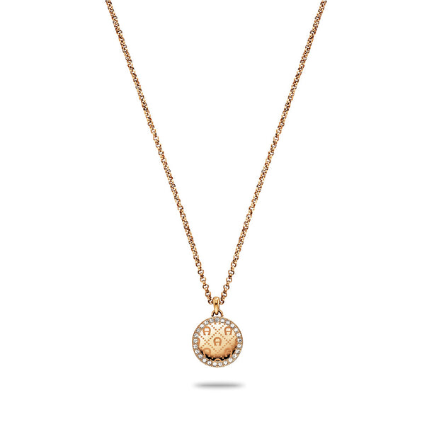 قلادة نسائية من الذهب الوردي