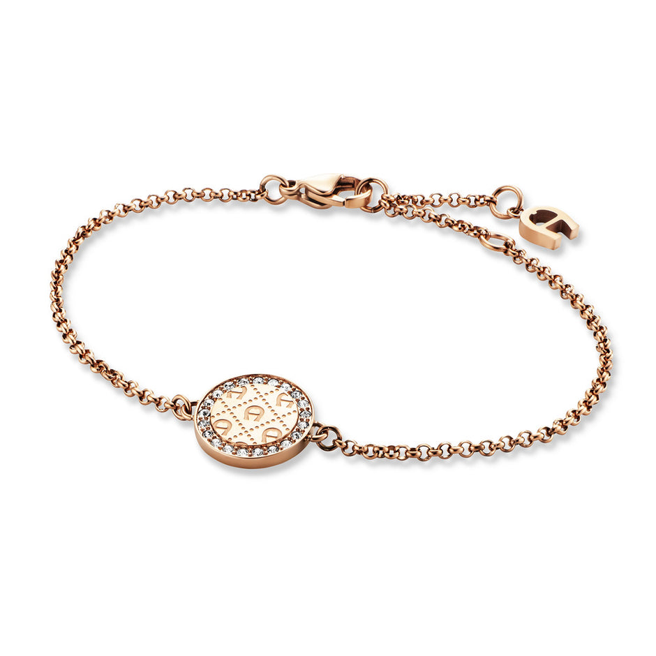 سوار نسائي من الذهب الوردي