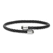 Men Ignazio Black / Silver Bangle