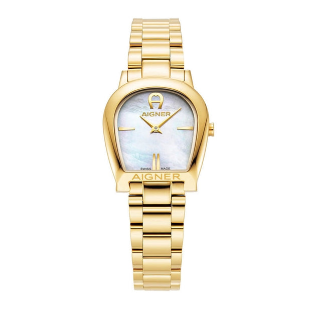 ساعة كوارتز ذهبية للنساء