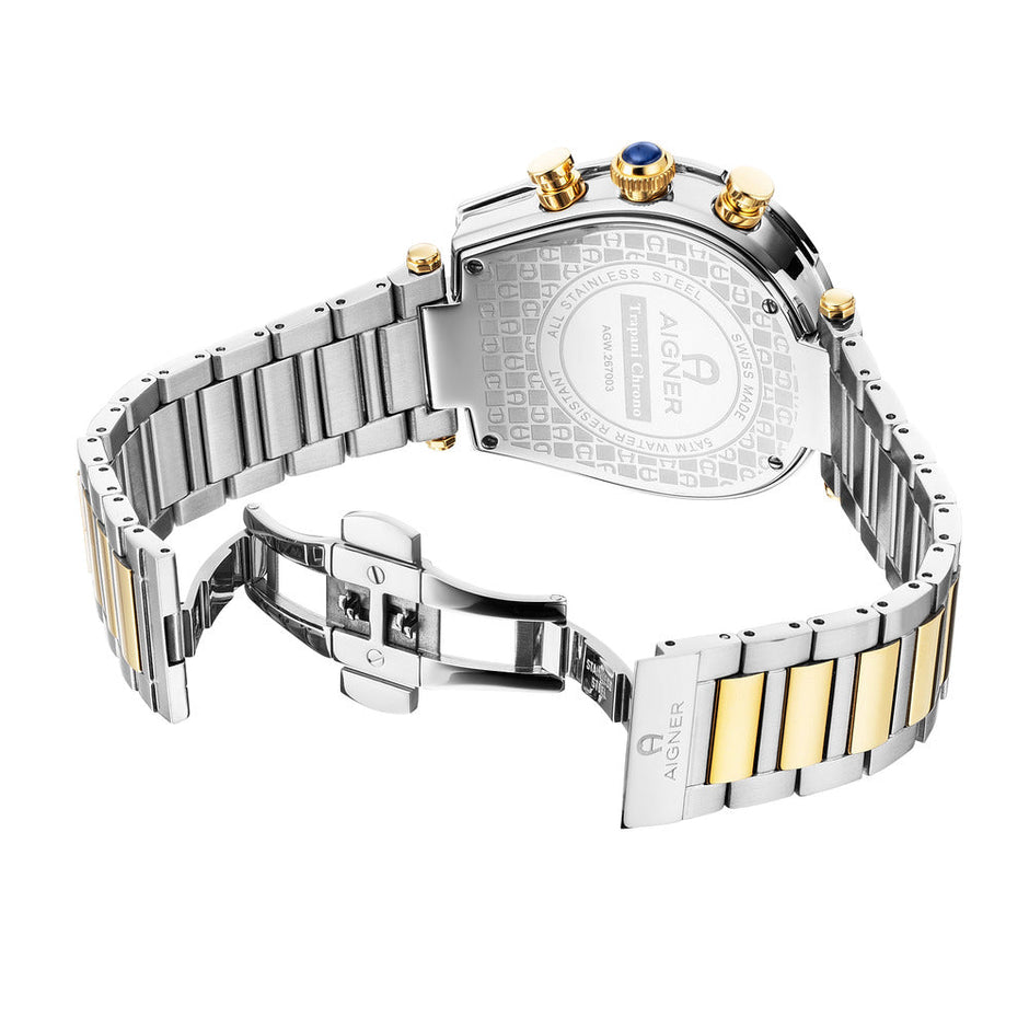 Men Trapani Chrono Two Tone Watch