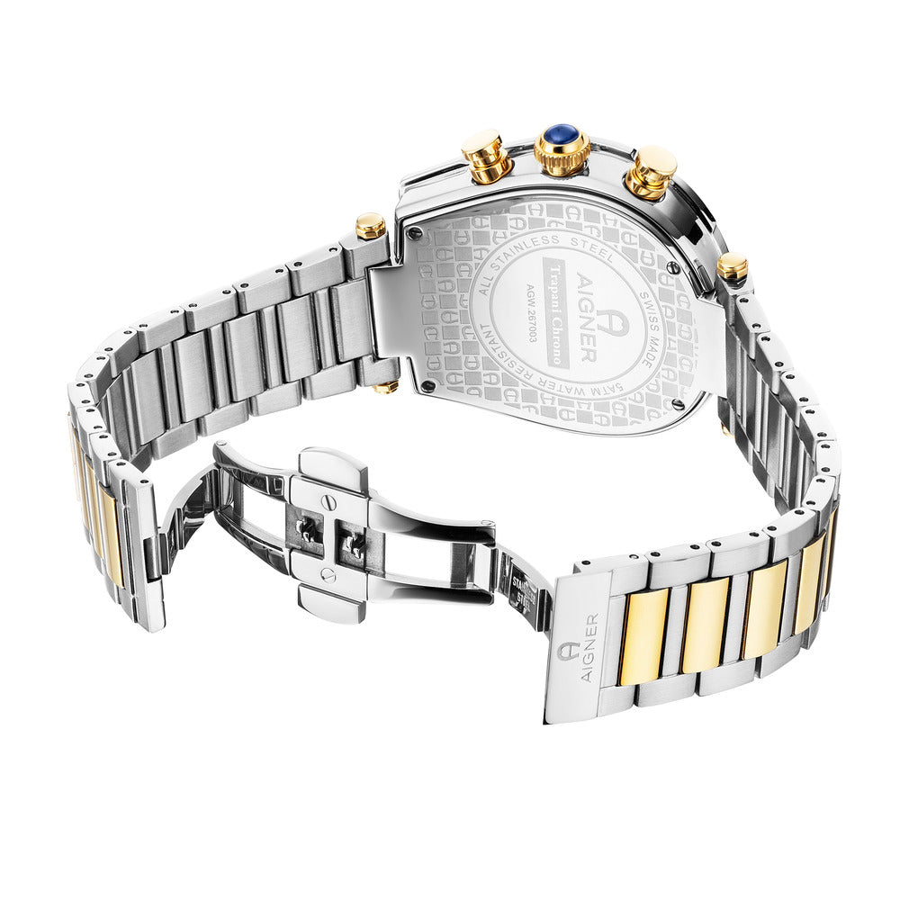 Men Trapani Chrono Two Tone Watch
