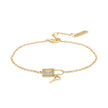 Women Slim Round Gold Bracelet
