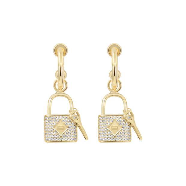 Women Slim Round Blue Earring
