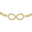 Women Solitaire Crystal Golden Bracelet