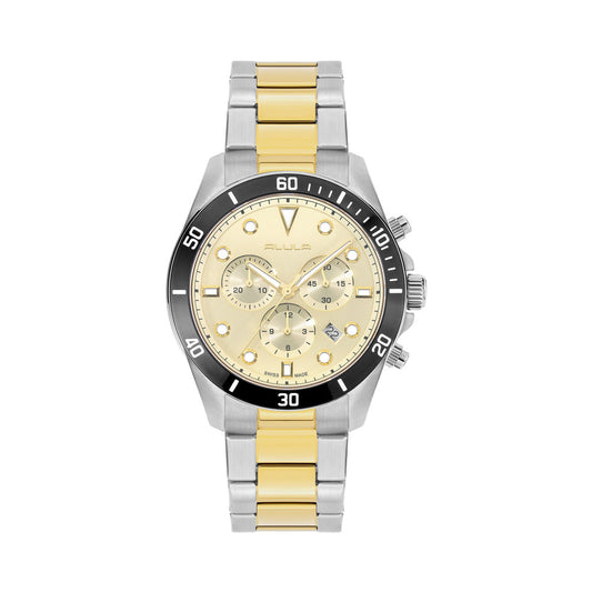 Men Gold Stainless Steel 42.5mm Watch