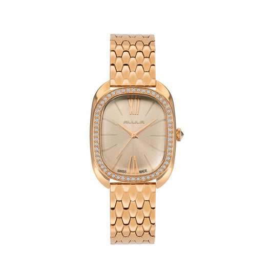 Women Rosegold Stainless Steel 28mm Watch