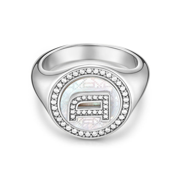 خاتم فضة نسائي