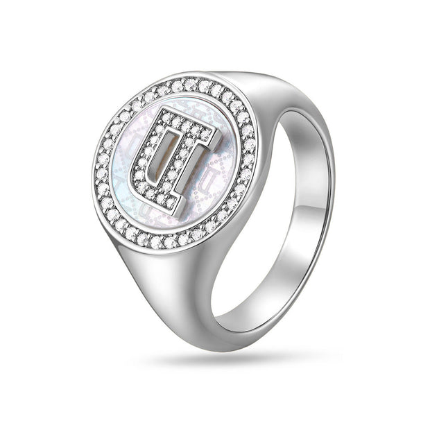 خاتم فضة نسائي