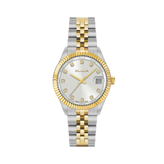 Women Silver Stainless Steel 32mm Watch