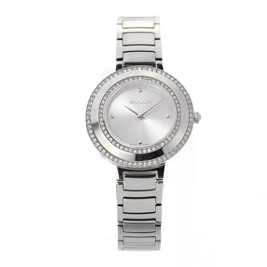 Women Silver Stainless Steel 33.5mm Watch