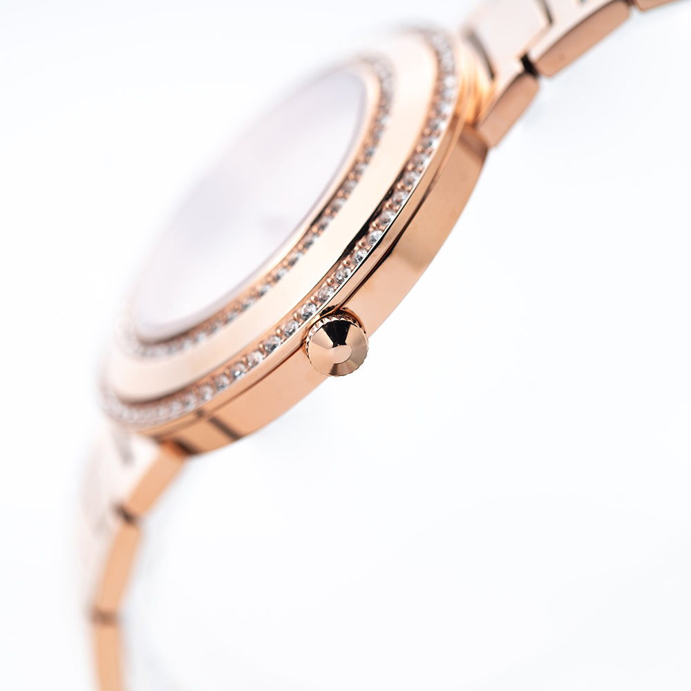 Women Rosegold Stainless Steel 33.5mm Watch