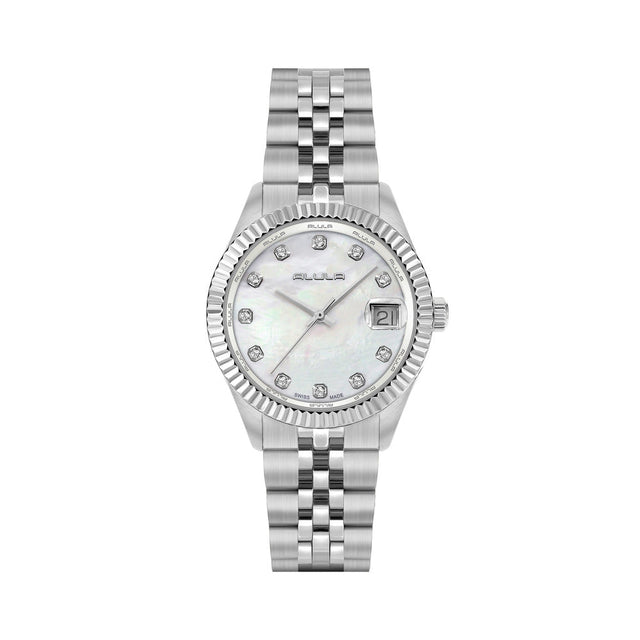 Women White Silver Watch