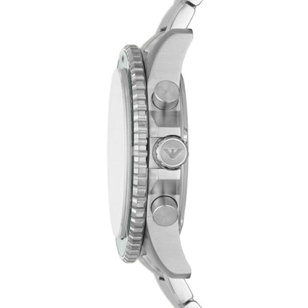 Men Diver Silver Watch