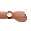 Men Minimalist Brown Watch