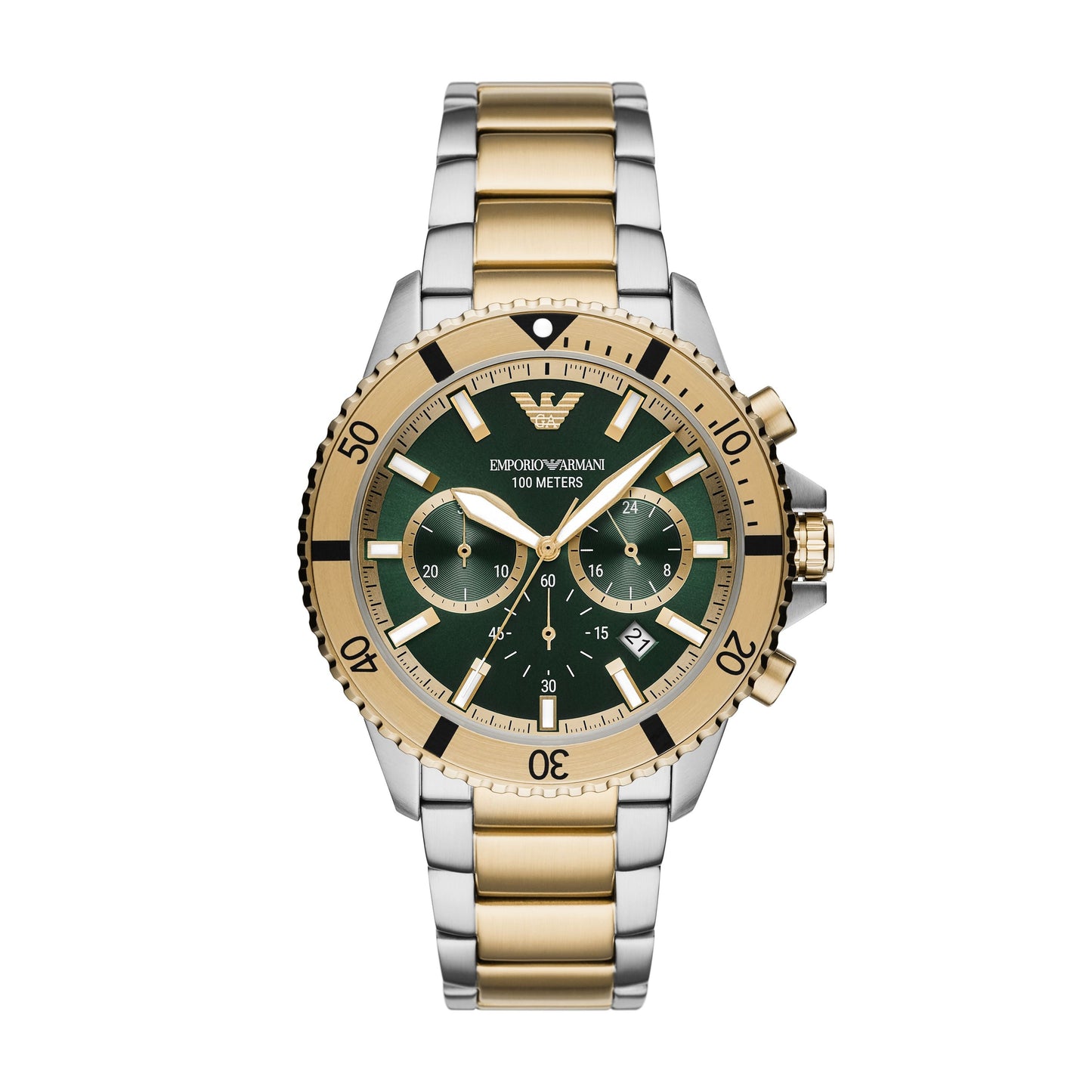 Men Diver Green 43mm Watch