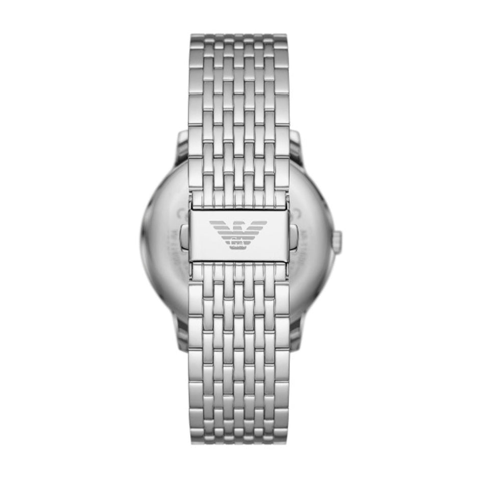 Men Minimalist Silver Watch