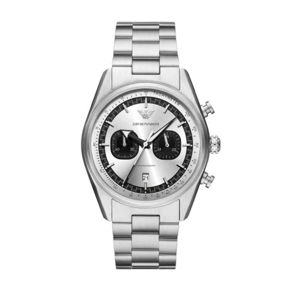 Men Racer Silver Watch