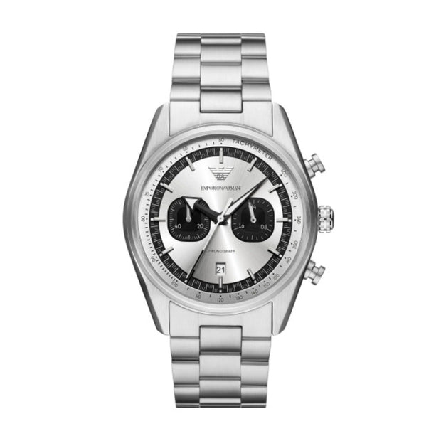 Men Racer Silver Watch