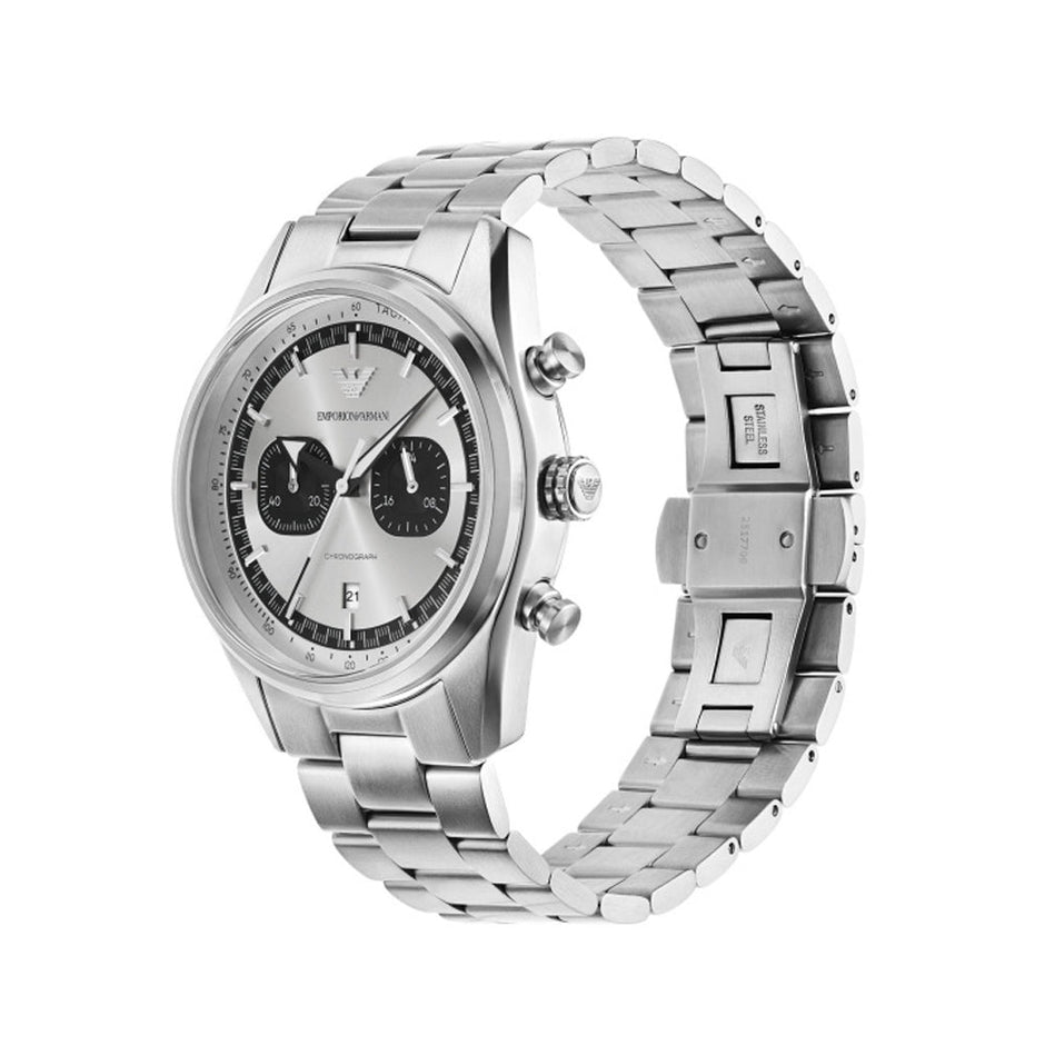 Men Racer Silver Watch