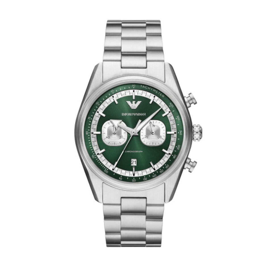 Men Racer Silver Watch
