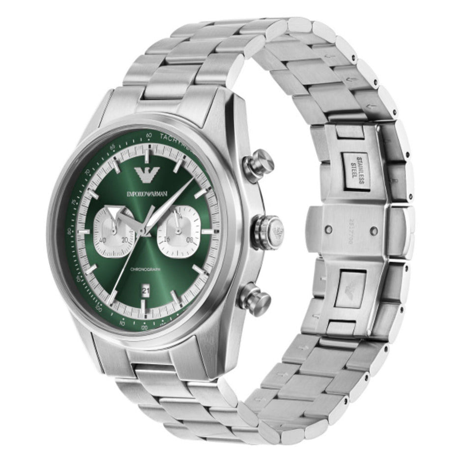 Men Racer Silver Watch