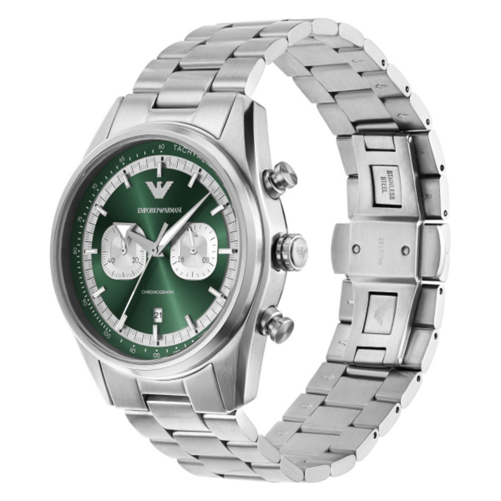 Men Racer Silver Watch