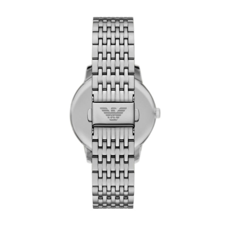 Men Minimalist Silver Watch